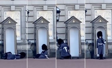Roja e nderit humb baraspeshimin, rrëzohet para kabinës së pallatit mbretëror Buckingham