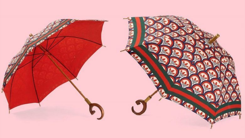 Adidas x Gucci shesin për 1,230 euro një çadër që as nuk të mbron nga shiu