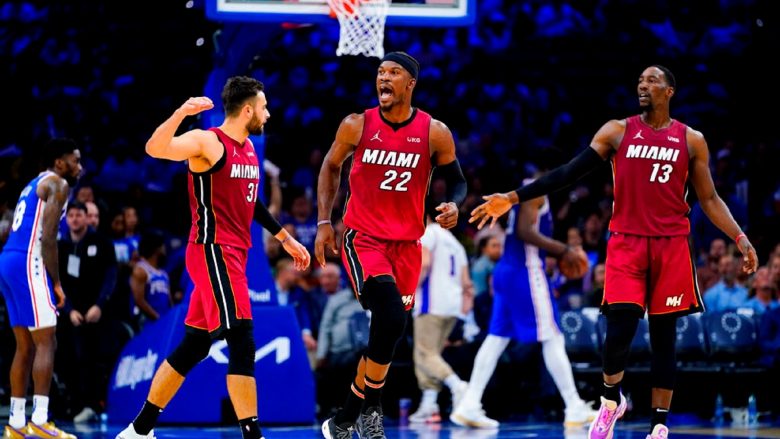 Miami Heat fiton dhe eliminon Philadelphian, barazohet gjithçka në duelin Dallas Mavericks – Phoenix Suns