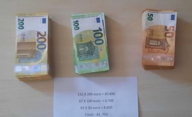 Provoi ta kalojë kufirin Kosovë-Mali i Zi me afër 48 mijë euro të pa deklaruara, ndalohet nga policia