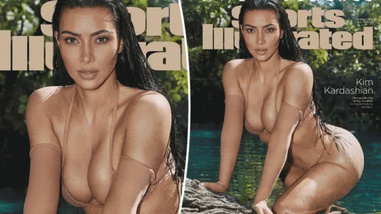 Kim Kardashian bën debutimin në kopertinën e revistës “Sports Illustrated” – shfaq linjat në disa poza atraktive