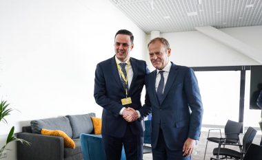 Abdixhiku takon presidentin e PPE-së, Donald Tusk – kërkon nga ai të ndihmojë në anëtarësimin e Kosovës në Këshillin e Evropës