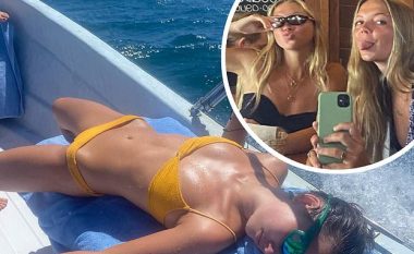 Lila Moss shfaq figurën e saj të bujshme me bikini të verdha, ndërsa shijon diellin me miqtë në Meksikë