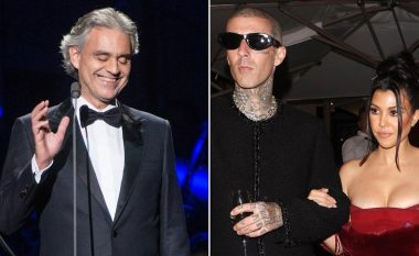 Andrea Bocelli do të këndojë në dasmën italiane të Kourtney Kardashian dhe Travis Barker