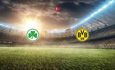 Formacionet zyrtare: Greuther Furth – Dortmund