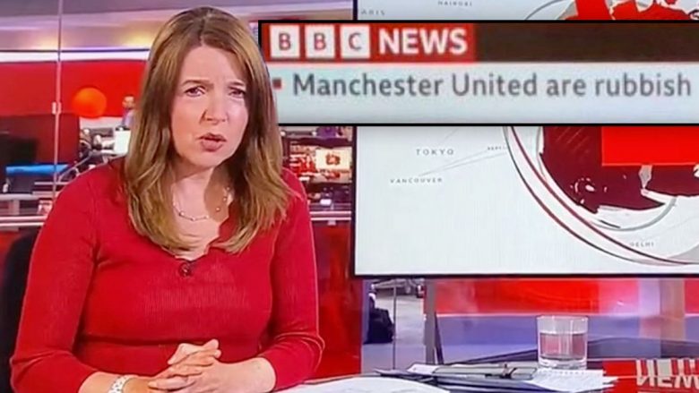 “Manchester United është mbeturinë” – BBC kërkon falje pas këtij teksti që u transmetua në ekran