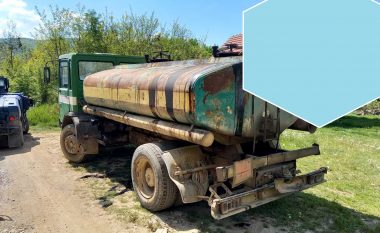 Policia gjen një kamion cisternë me naftë të papërpunuar dhe mallra të tjera, dyshohen se janë futur ilegalisht nga Serbia