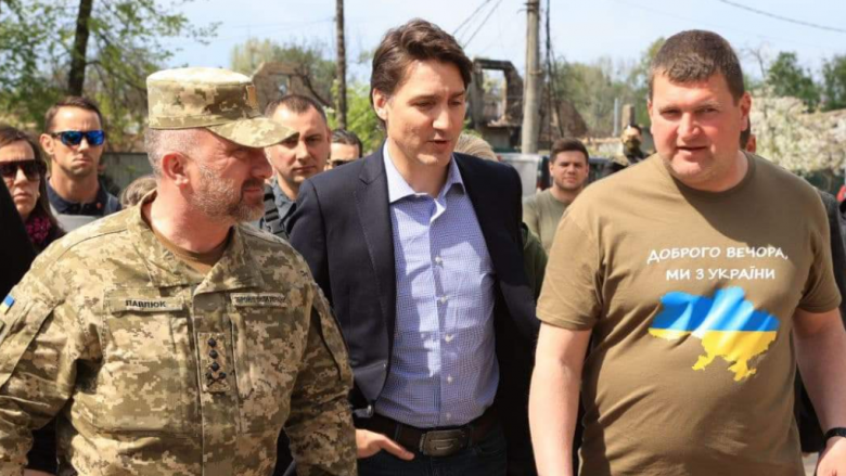 Kryeministri kanadez Justin Trudeau viziton qytetin Irpin të Ukrainës