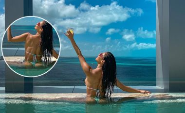 Nicole Scherzinger shijon diellin e ngrohtë në Meksikë, ndërsa përshëndetë fansat e saj me imazhe provokuese