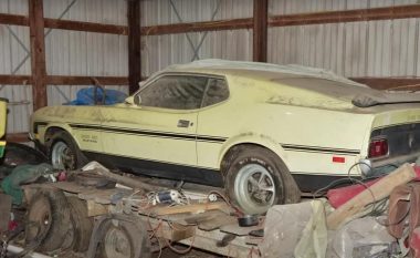 Një kopje e rrallë e Ford Mustang u gjet në një magazinë ku ai qëndroi “pa lëvizur” për 46 vjet