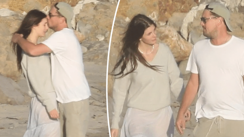 Leonardo DiCaprio shijon pushimet në Malibu teksa i dhuron një puthje në ballë partneres 23 vite më të re