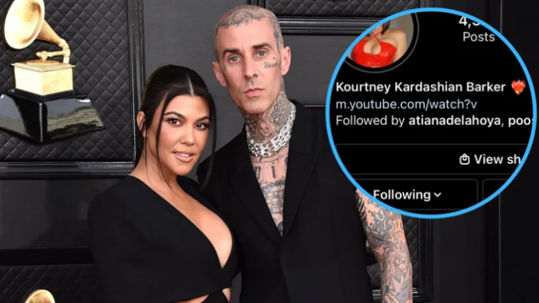 Pas martesës me Travis, Kourtney Kardashian shton mbiemrin ‘Barker’ në Instagram