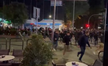 Bilanci i mbrëmjes së dhunshme në Tiranë, 10 policë të plagosur, 60 tifozë të shoqëruar