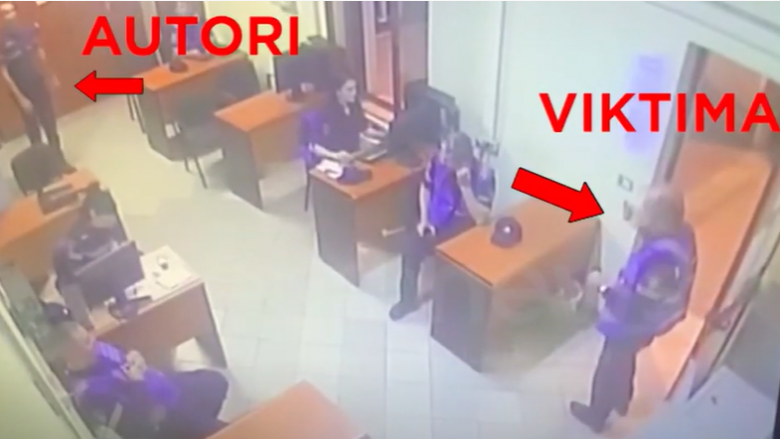 Momenti kur polici qëllon për vdekje kolegun brenda stacionit policor në Tiranë