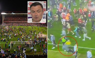 Tifozët pushtuan fushën – ylli i Sheffield Unitedit mbeti i gjakosur nga sulmi ndaj tij