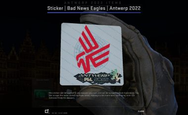 Pamjet e para të stikerave virtual në CS:GO të ekipit Bad News Eagles