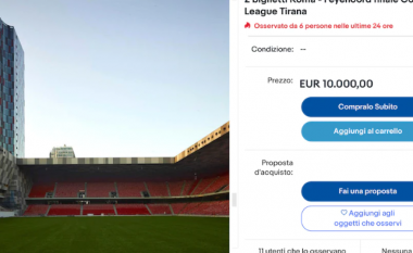 Çmenduri në tregun e zi: 10 mijë euro një biletë për finalen Roma-Feyenoord