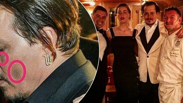 Sytë e ënjtur dhe me mavijosje në muajin e mjaltit, Amber Heard thotë se fotografia e Johnny Depp është bërë me ‘photoshop’