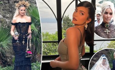 E gjithë familja Kardashian veshin Dolce & Gabbana në dasmën e Kourtney dhe Travis në Itali