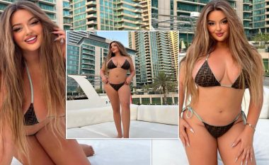 Enca pozon provokuese me bikini nga një jaht luksoz në Dubai