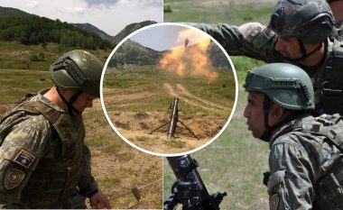 Qitja luftarake me mortaja, pamje nga trajnimi i përbashkët mes ushtarëve të Kosovës dhe Shqipërisë