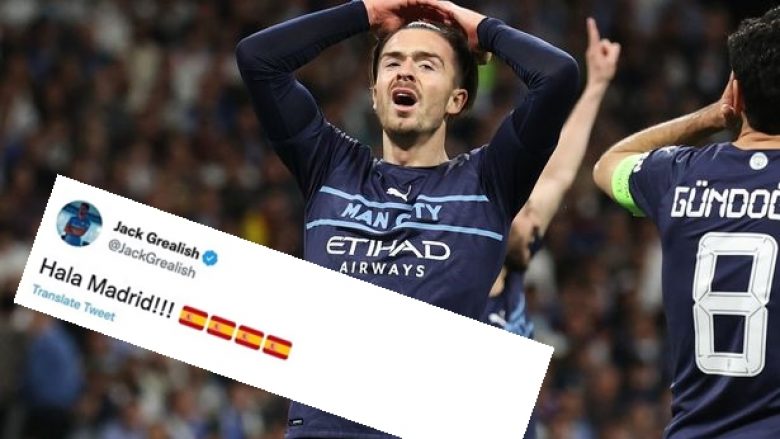 ‘Hala Madrid’ që Grealish e kishte shkruar vite më parë u bë viral pasi tifozët filluan t’i shkruanin – anglezit iu desh të fshinte postimin