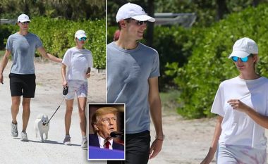 Ivanka Trump duket tejet atraktive dhe e lumtur në krahët e burrit të saj gjatë një shëtitje në Miami
