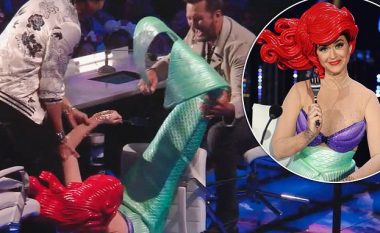 Ishte veshur si Sirena Ariel, Katy Perry rrëzohet nga paneli i jurisë në “American Idol” gjatë transmetimit direkt