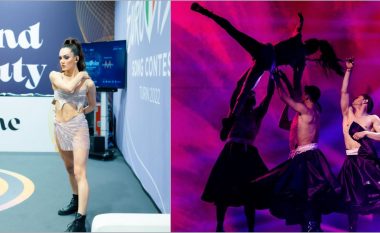 Klaudia Pepa energjike në koreografinë e performancës së Ronela Hajatit në Eurovision