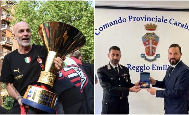 Policia ia dorëzon medaljen e kampionit Stefano Piolit, pasi në festën e titullit iu ishte vjedhur