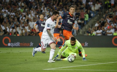 Lionel Messi shënon dy gola të bukur në pjesën e parë ndaj Montpellierit