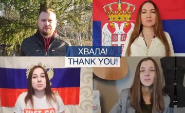 Rusët i falenderojnë serbët për mbështetjen ndaj agresionit ushtarak në Ukrainë
