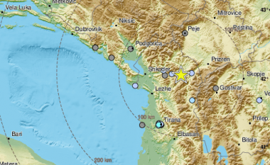Tërmet në Shqipëri, epiqendra 47 kilometra larg Prizrenit