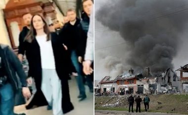 Momenti i terrorit në Ukrainë:  Angelina Jolie dhe ekipi i saj largohen me shpejtësi pasi lëshohet alarmi për një sulm ajror