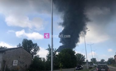 Pamje nga zjarri në Tetovë, rrezikohen objektet përreth Monopolit
