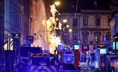Dramë në qendër të Zagrebit, buldozeri thyen gypin e gazit dhe shpërthen një zjarr i madh – lëndohen katër persona