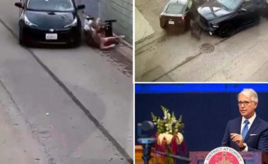 Lëre që goditi me veturë gruan dhe foshnjën e saj, por edhe tentoi të arratiset nga vendi i ngjarjes, adoleshenti amerikan kapet nga kamerat e sigurisë