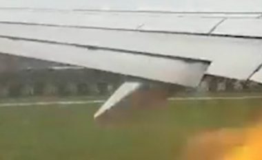 Zogu përfundon në helikë, piloti i aeroplanit në Indi detyrohet të bëjë ulje emergjente – motori i krahut të majtë përfshihet nga zjarri