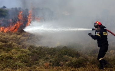 Shpërthen zjarri në ishullin grek, Evia – evakuohet fshati për shkak të flakëve pranë shtëpive