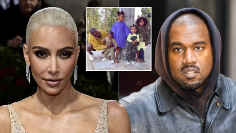 Kim Kardashian poston foto të Kanye Westit dhe fëmijëve të tyre në nderë të Ditës së Baballarëve