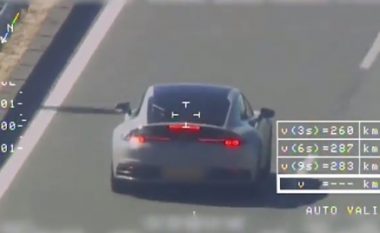 Shoferi i Porsche 911 përballet me burg pasi u kap duke vozitur me shpejtësi 285 km/h në autostradën spanjolle