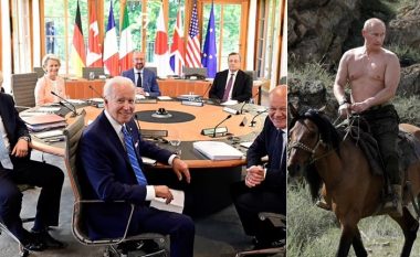“Duhet të tregojmë gjoksin”: Udhëheqësit tallen me Putinin në drekën e G7