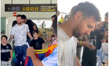 Messi kthehet në Barcelonë, pritet nga shumë fansa në aeroport