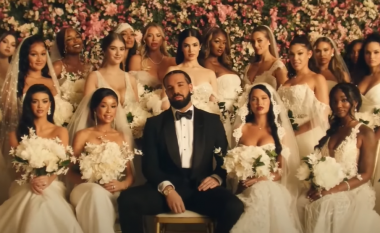 Drake ‘martohet’ me 23 vajza për klipin e “Falling Back”