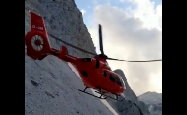 Dalin pamjet e evakuimit të alpinistëve të bllokuar në Valbonë