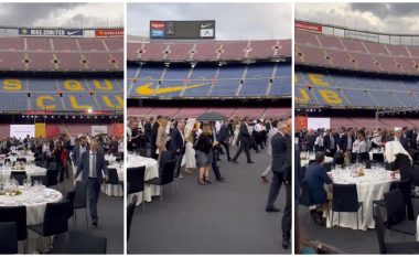 “Camp Nou” ka filluar të organizojë dasma – por shiu i detyroi mysafirët të futeshin brenda