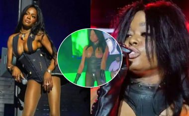 Azealia Banks trondit fansat, performon me gjoksin zbuluar para se të largohet e zemëruar nga skena