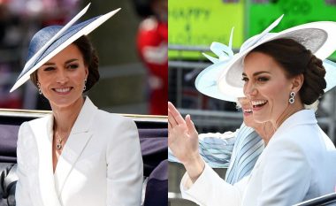 Kate Middleton ri-vesh fustanin Alexander McQueen dhe një palë vathë të Princeshës Diana në koncertin “Platinum Jubilee” të Mbretëreshës Elizabeth II