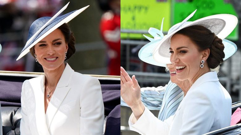 Kate Middleton ri-vesh fustanin Alexander McQueen dhe një palë vathë të Princeshës Diana në koncertin “Platinum Jubilee” të Mbretëreshës Elizabeth II