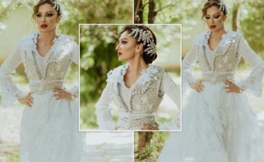 Adelina Ismaili shkëlqen me veshje tradicionale shqiptare
